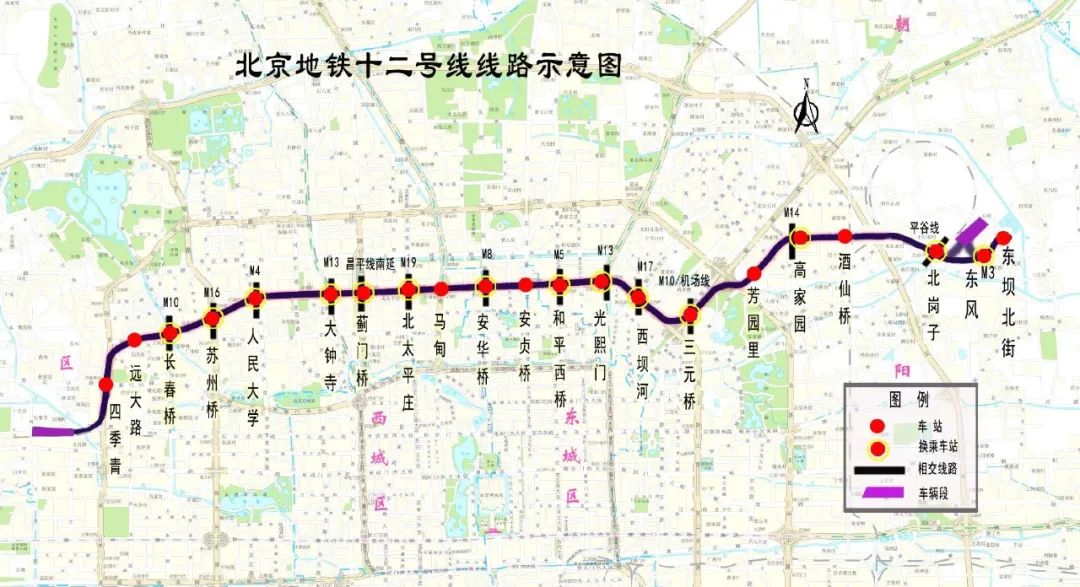 北京地铁12号线最新线路图全面解析与展望，最新动态与未来展望