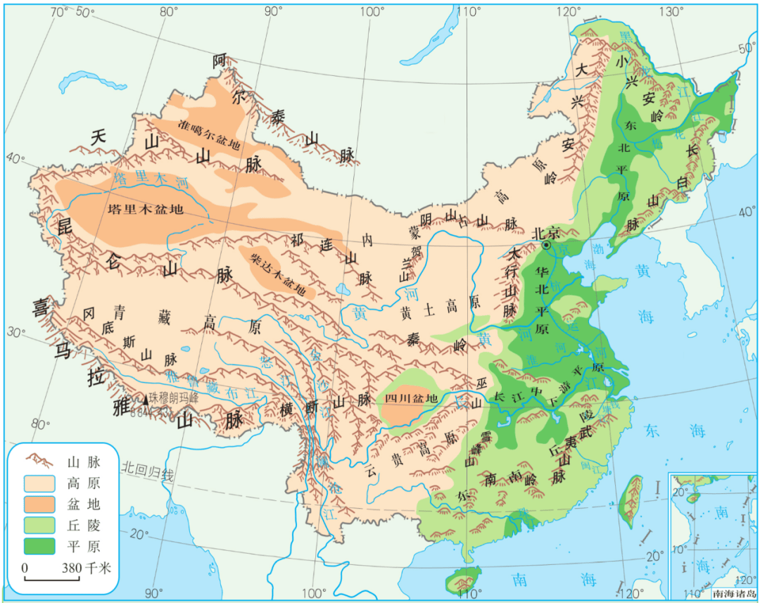 中国地图高清版最新，心灵平静之旅的启程点