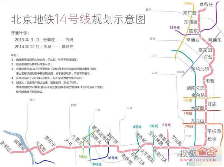 北京地铁14号线最新线路图，科技与生活的无缝衔接