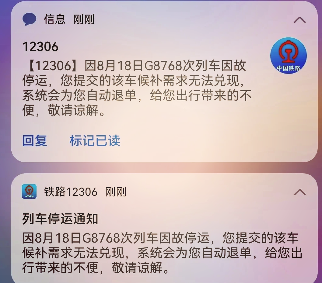 动车停运通知最新更新，通知中的温情瞬间